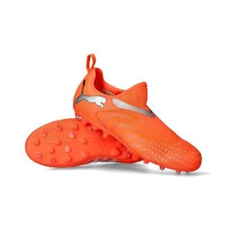 Chaussure de football Future 9 Match LL MG Enfant Puma Red-Puma White-Glowing Red-Puma Black