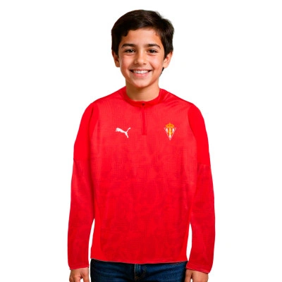 Sweat-shirt Enfant Sporting Gijon Training 2025-2026