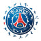 Puzzle en bois de l'écusson du PSG (150 pièces)