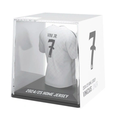 Boîte vitrine du maillot du Real Madrid de Vini Jr. 2024-2025