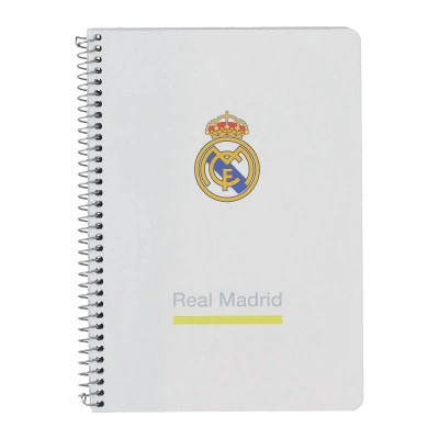 Cahier Cahier quadrilée 80 feuilles couverture rigide Real Madrid 25/26
