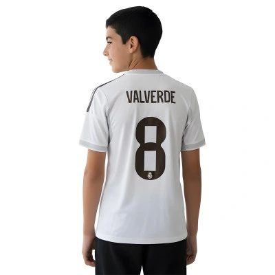 Maillot Enfant Domicile Valverde Real Madrid 2025-2026