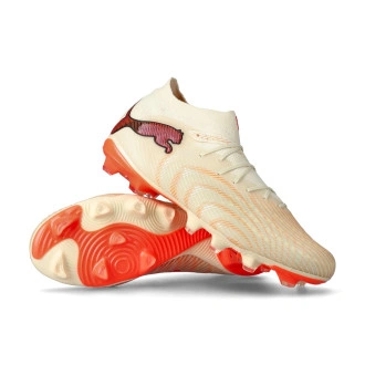 Chaussure de football Future 9 Pro FG/AG Sugared Almond-White-Ultra Red