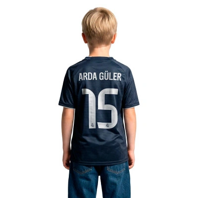 Maillot Enfant Real Madrid Extérieur 2025-2026 Arda Güler + Patch