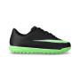 Enfant Air Zoom Mercurial Vapor 17 Club Turf-Black-Illusion-Green-Black