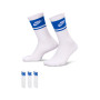 Everyday Elevated Crew (3 Pares)-White-Royal Blue