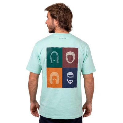 T-Shirt 1990 Legends Faces Ligth Green