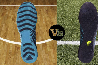 Les chaussures de futsal VS les crampons turf