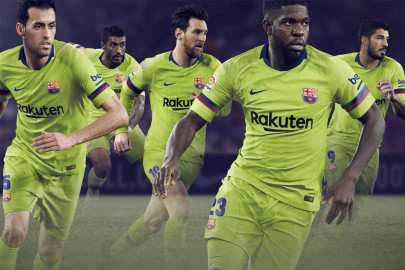 LA TENUE EXTERIEURE DU FC BARCELONE