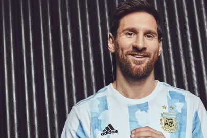 Le maillot de l’Argentine pour la Copa América.